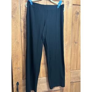 Eileen Fisher Viscose Straight Leg Knit Pants Size L Minimalist Layering System